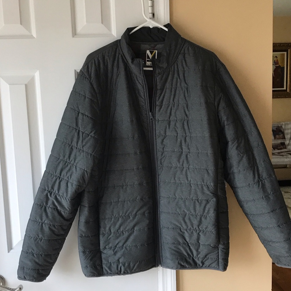 Men's Charcoal Puffer Jacket